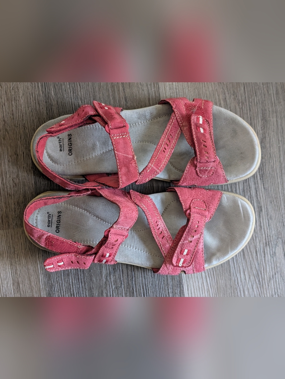 Earth Origins | Women's 11 Shoe | Red Sandal - Picture 2 of 6